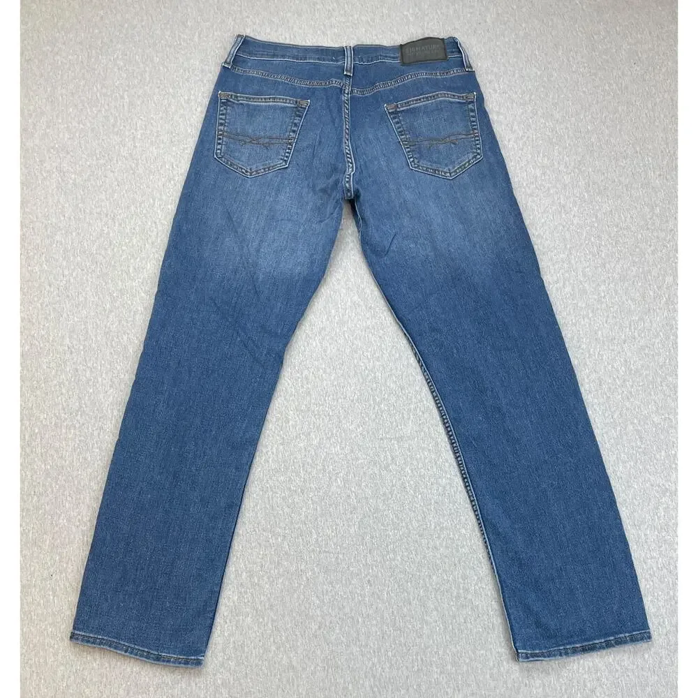 Levi's‎ Jeans Mens 30 x 30 Blue Signature Cotton Blend Stretch Straight Leg